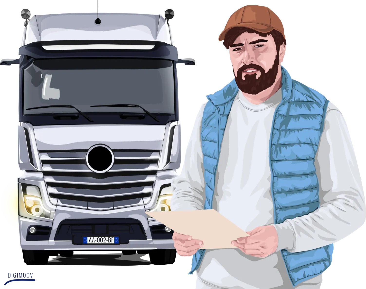 Attestation de transport lourd de marchandise